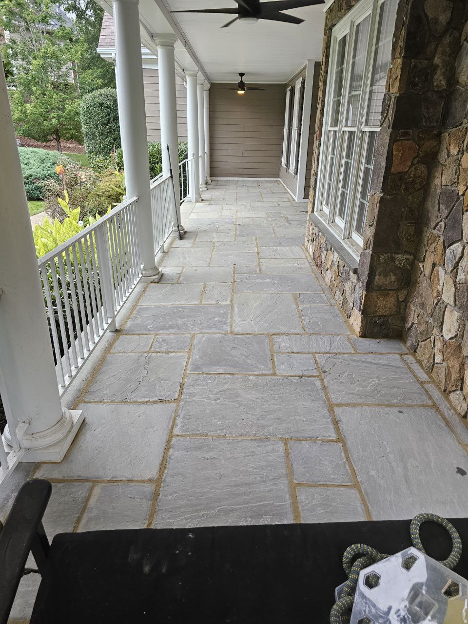 Front Porch Flagstone — Completed Full View