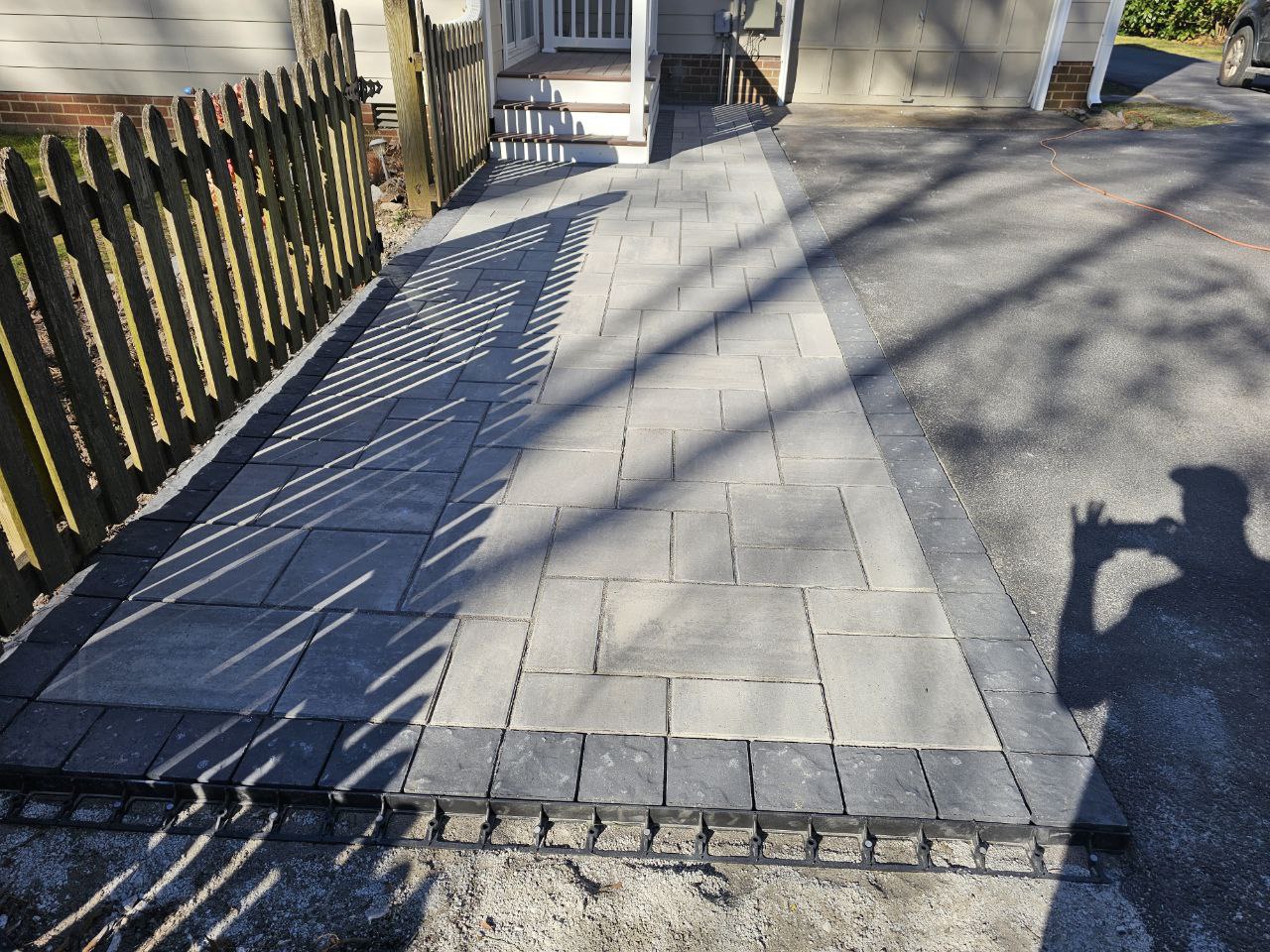 Paver Walkway — Full View Completed
