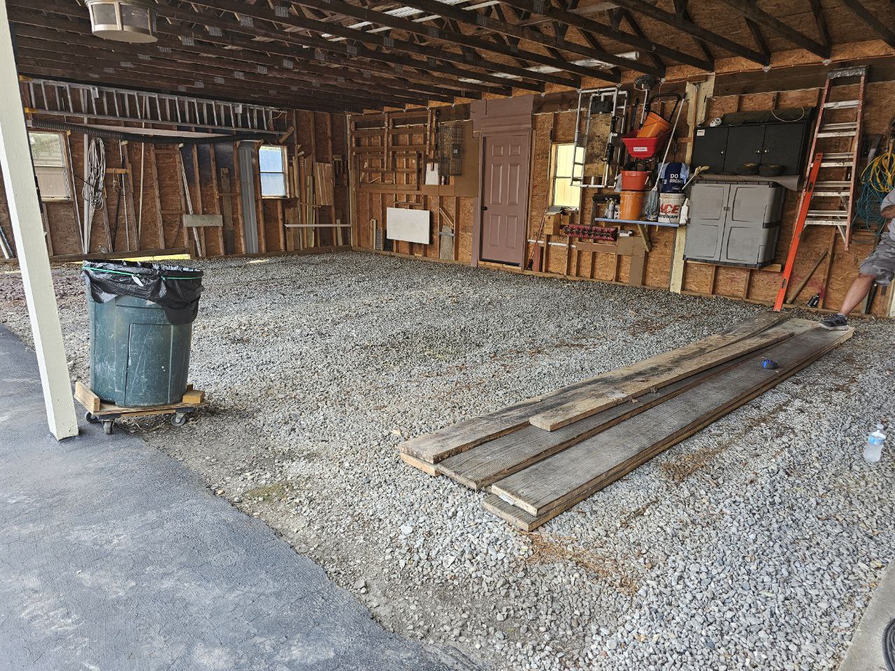 Garage Concrete Floor — Before