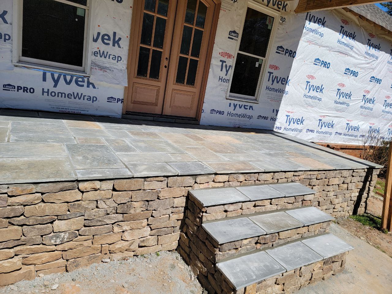 Stone Porch & Steps — New Construction