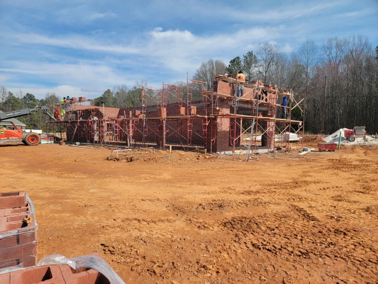 Commercial Brick Building — Full Build