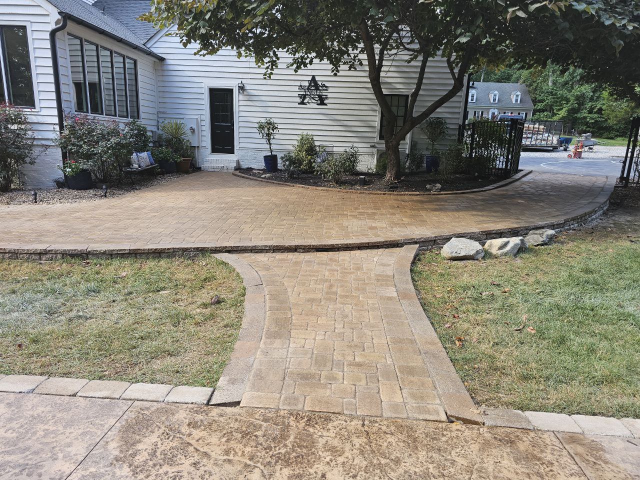 Stamped Concrete Patio — Completed